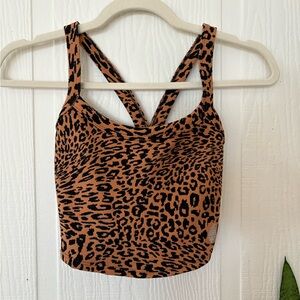 NWT XS/S FP Movement by Free People Leopard Print Bra